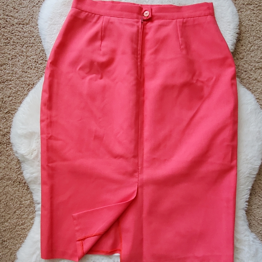 VTG Pink Skirt Suit with Blazer - Picture 6 of 6